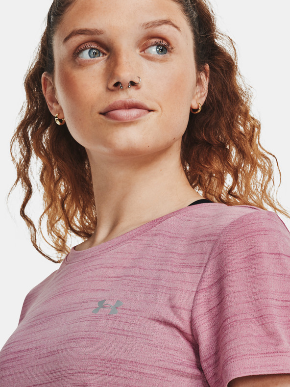 Under Armour UA Tech Tiger SSC T-shirt Rosa