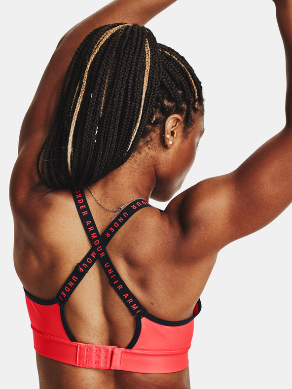 Under Armour Infinity Mid Sport Bra Rojo