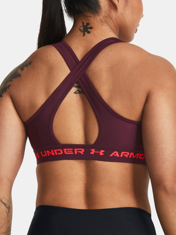 Under Armour UA Crossback Mid Bra Sport Bra Rojo