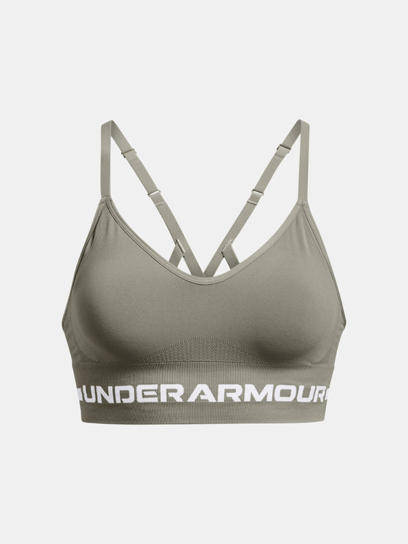 Under Armour UA Seamless Low Long Sport Bra Verde