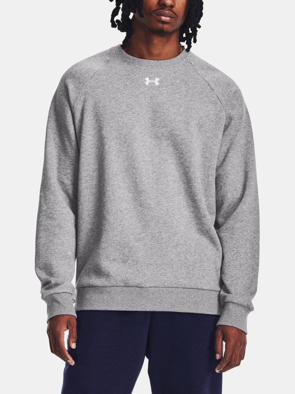 Under Armour UA Rival Fleece Crew Mikina Šedá