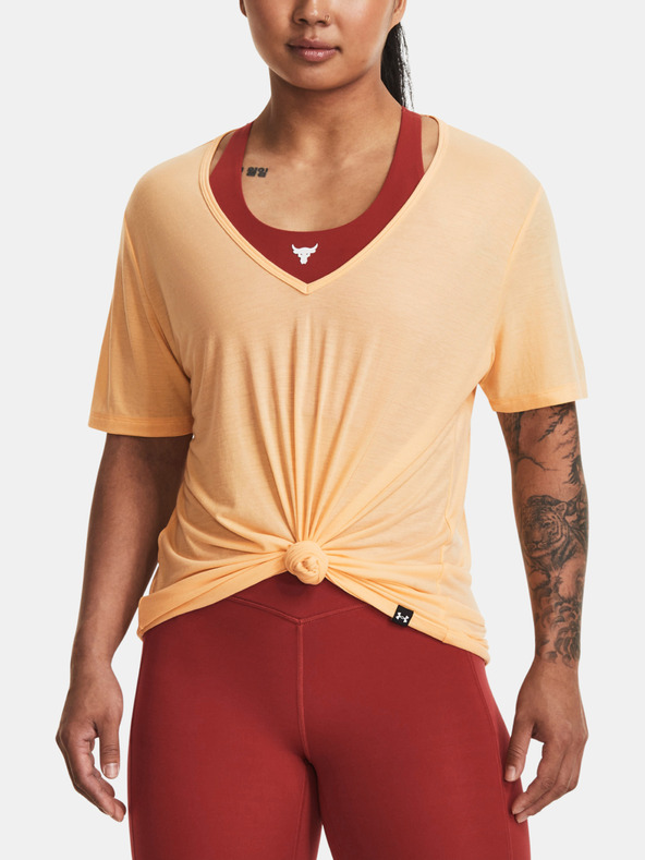 Under Armour Project Rock Completer T-shirt Naranja