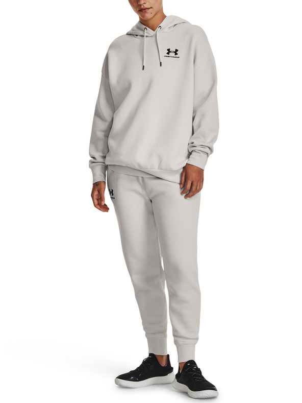 Under Armour Essential Flc OS Hoodie Sweatshirt Gris