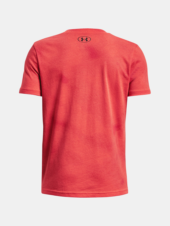 Under Armour UA Sportstyle Logo Aop SS Kids T-shirt Rojo