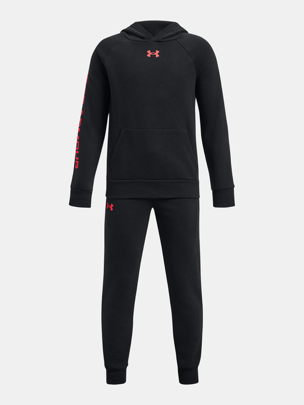 Under Armour UA Rival Fleece Kids Traning Suit Negro