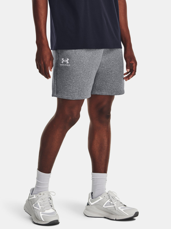 Under Armour UA Essential Fleece Kraťasy Šedá