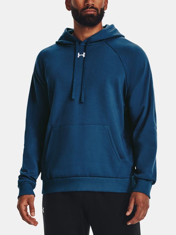 Under Armour UA Rival Fleece Hoodie Mikina Modrá