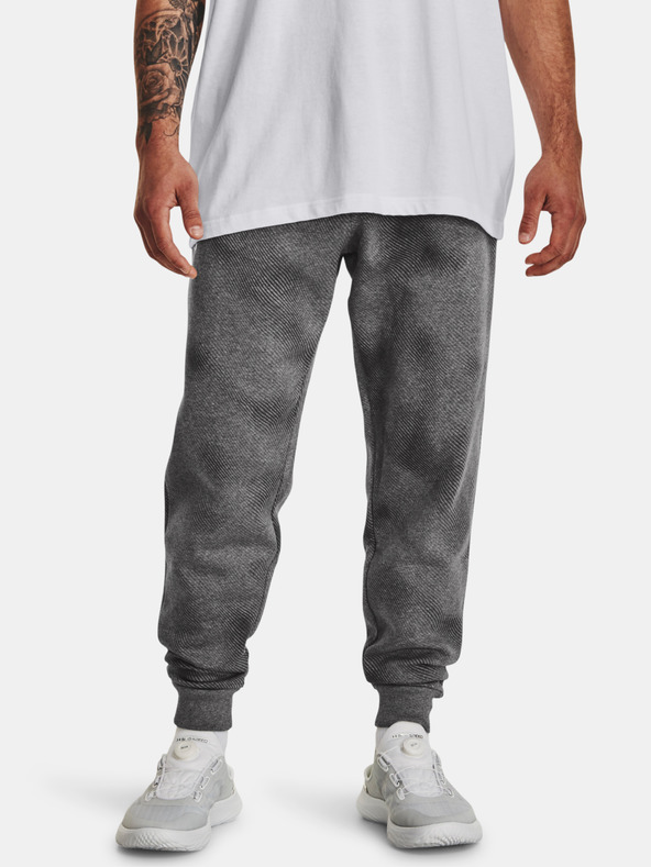 Under Armour UA Rival Fleece Printed Sweatpants Gris