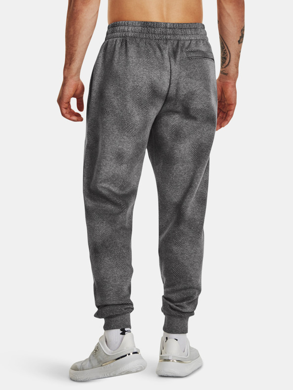 Under Armour UA Rival Fleece Printed Sweatpants Gris