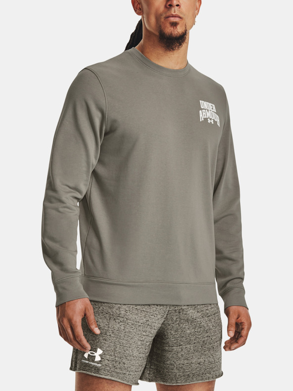 Under Armour UA Rival Terry Graphic Crew Mikina Zelená