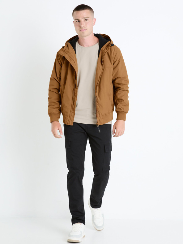 Celio Fuhoodie2 Jacket Marrón