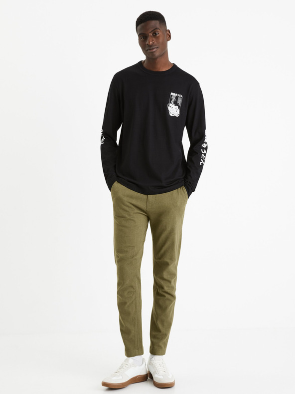 Celio Fodamso Trousers Verde