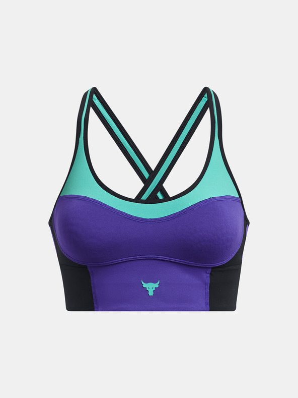 Under Armour Project Rock Lets Go LL Infty Sport Bra Violeta