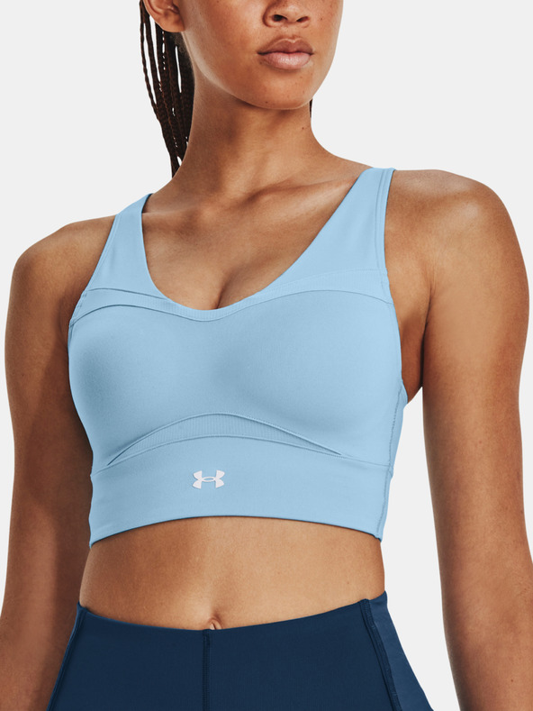 Under Armour Smartform Evo Mid LongL CF Sportovní podprsenka Modrá