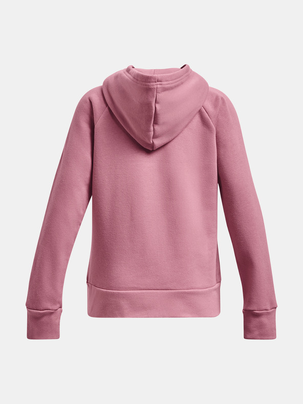 Under Armour UA Rival Fleece BL Hoodie Kids Sweatshirt Rosa