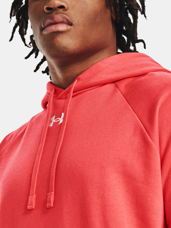 Under Armour UA Rival Fleece Hoodie Sweatshirt Rojo