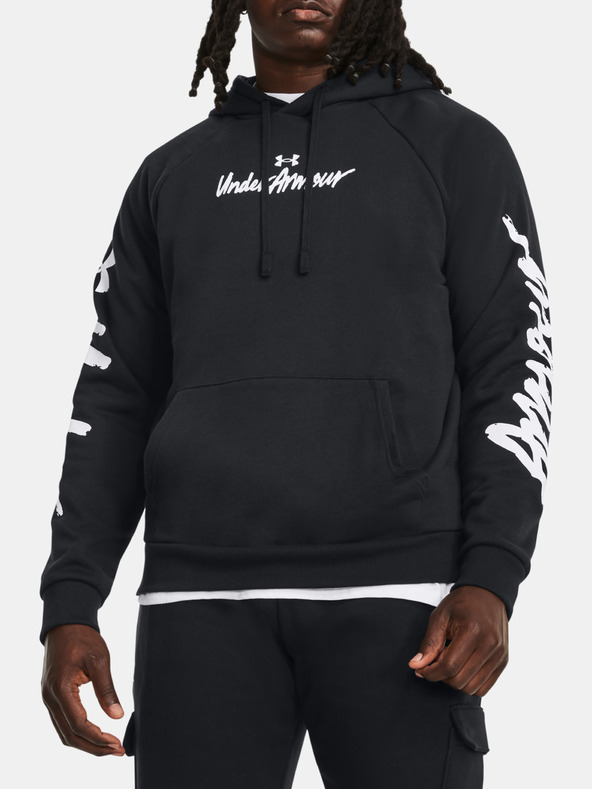 Under Armour UA Rival Fleece Graphic HD Mikina Černá