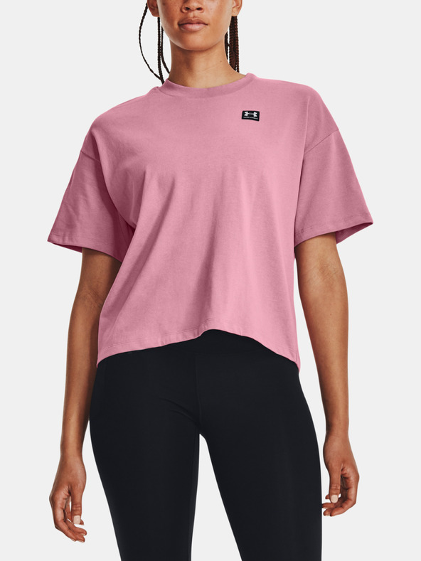 Under Armour UA W Logo LC Oversized HW SS T-shirt Rosa