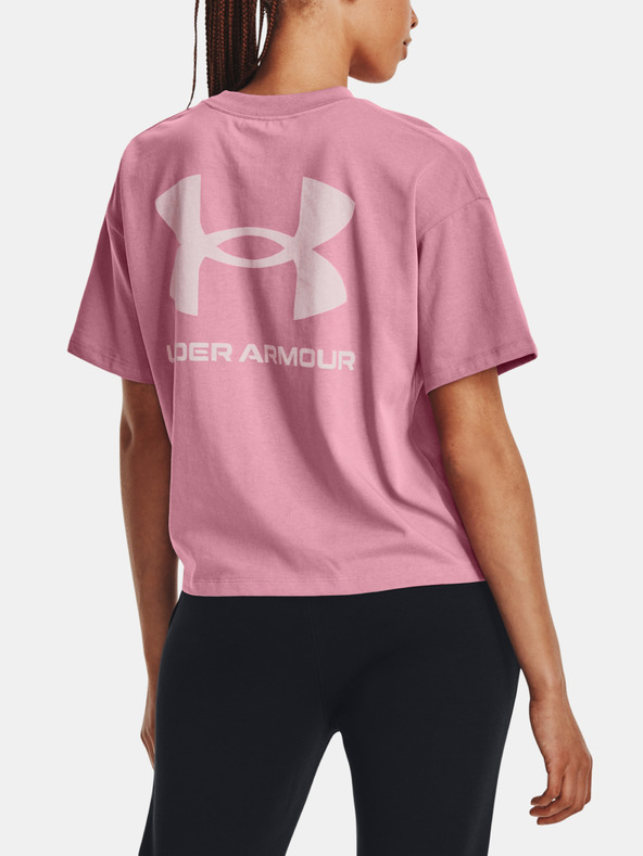 Under Armour UA W Logo LC Oversized HW SS T-shirt Rosa