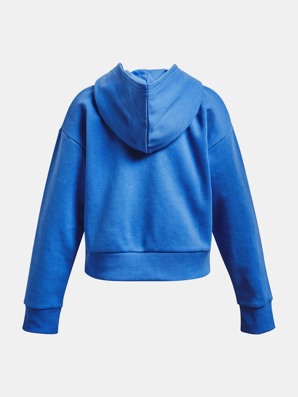 Under Armour UA Rival Fleece Crop Hoodie Kids Sweatshirt Azul