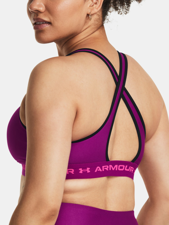 Under Armour Crossback Mid Sport Bra Violeta