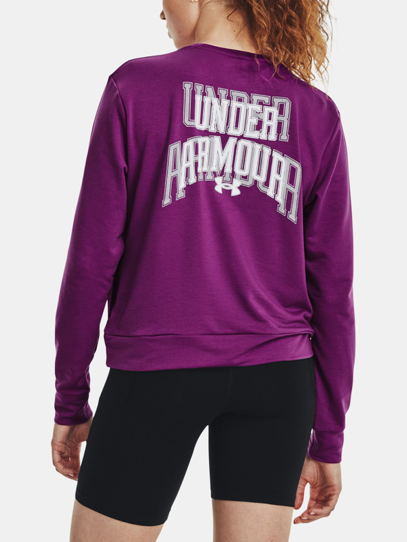 Under Armour UA Rival Terry Graphic Crew Sweatshirt Violeta