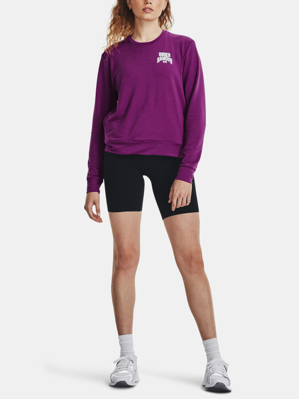 Under Armour UA Rival Terry Graphic Crew Sweatshirt Violeta