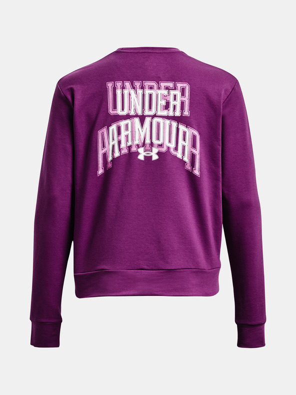 Under Armour UA Rival Terry Graphic Crew Sweatshirt Violeta