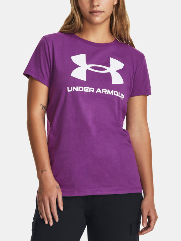 Under Armour UA W Sportstyle Logo SS T-shirt Violeta