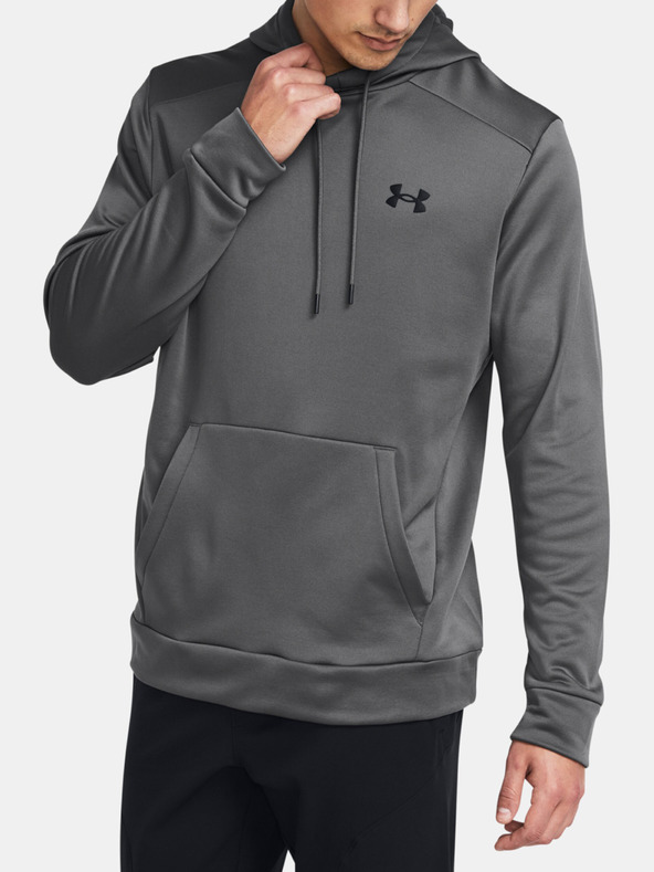 Under Armour UA Armour Fleece Hoodie Mikina Šedá