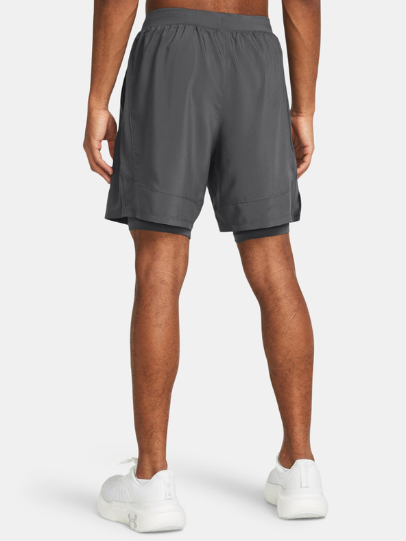 Under Armour UA Launch 7'' 2-In-1 Short Pants Gris