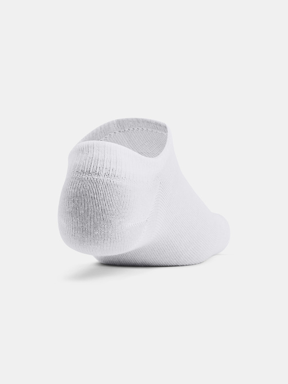 Under Armour UA Essential No Show Socks 6 Pairs Blanco