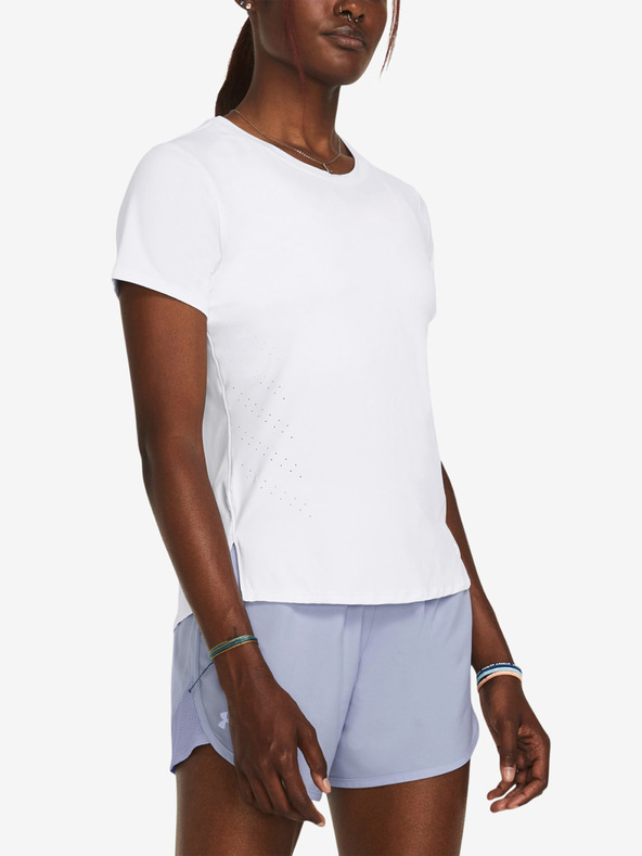 Under Armour UA Launch Elite Shortsleeve T-shirt Blanco