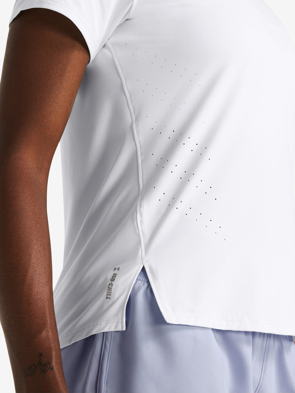 Under Armour UA Launch Elite Shortsleeve T-shirt Blanco