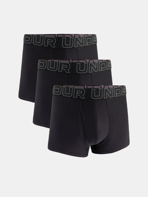 Under Armour UA Performance Tech 3in Boxers 3 Piece Negro