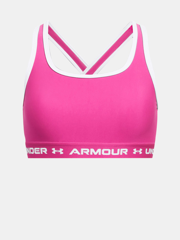 Under Armour G Crossback Mid Solid Podprsenka dětská Růžová