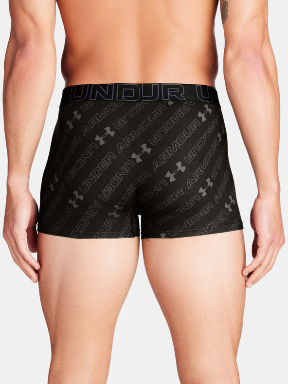 Under Armour M UA Perf Cotton Nov 3in Boxers 3 Piece Negro