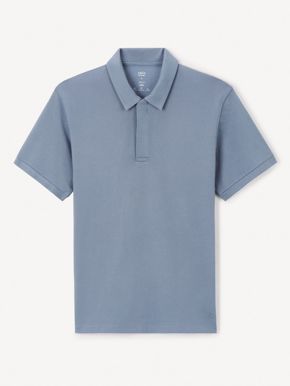 Celio Jeterne CoolMax Polo Shirt Azul