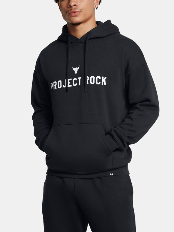 Under Armour Project Rock Icon Fleece Mikina Černá