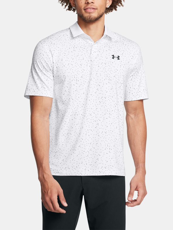 Under Armour UA T2G Printed Polo Shirt Blanco