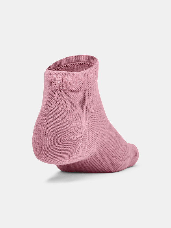 Under Armour Unisex UA Essential Low Socks 6 Pairs Rosa