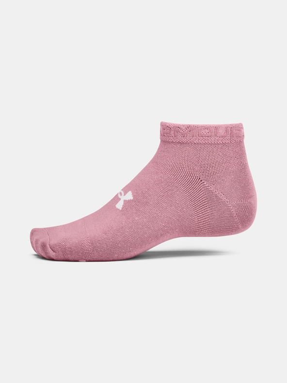 Under Armour Unisex UA Essential Low Socks 6 Pairs Rosa