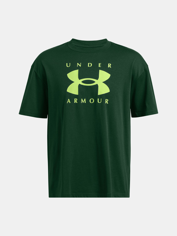 Under Armour UA M HW OS Branded SS T-shirt Verde