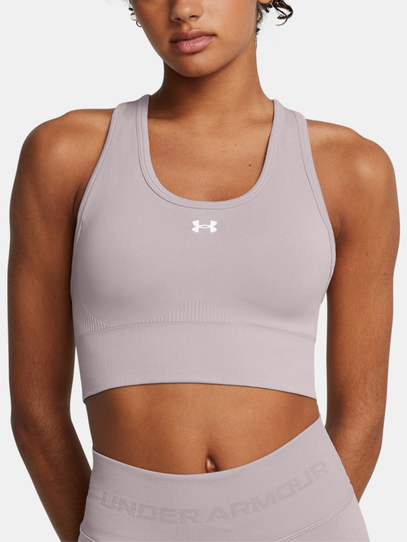 Under Armour Vanish Seamless Mid Podprsenka Šedá