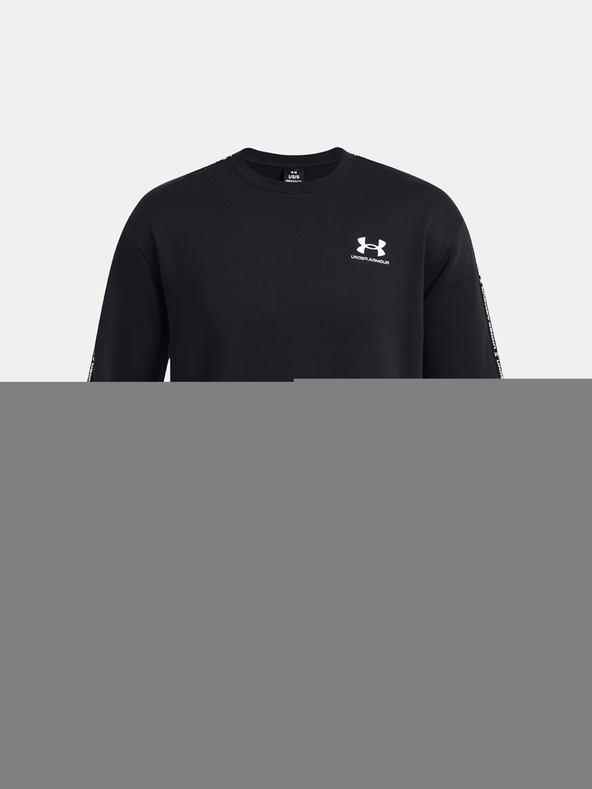 Under Armour UA Icon Fleece Crew Taping Sweatshirt Negro