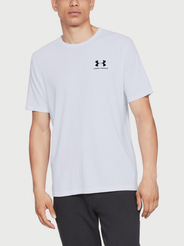 Under Armour UA M Sportstyle LC SS T-shirt Blanco