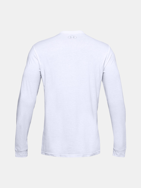 Under Armour UA Sportstyle Left Chest LS T-shirt Blanco