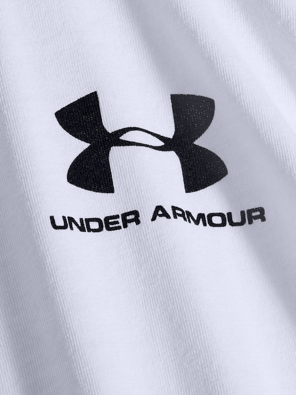 Under Armour UA Sportstyle Left Chest LS T-shirt Blanco