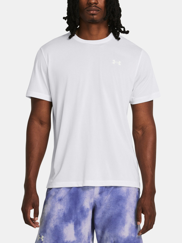 Under Armour UA Launch Shortsleeve T-shirt Blanco