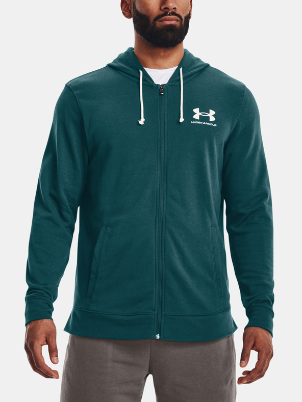 Under Armour UA Rival Terry LC FZ Mikina Zelená